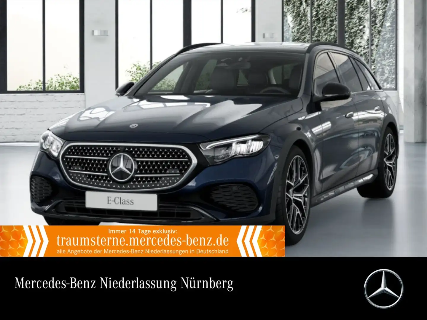 Mercedes-Benz E 220 d T 4M Avantgarde Airmat Pano Burmester LED Blau - 1