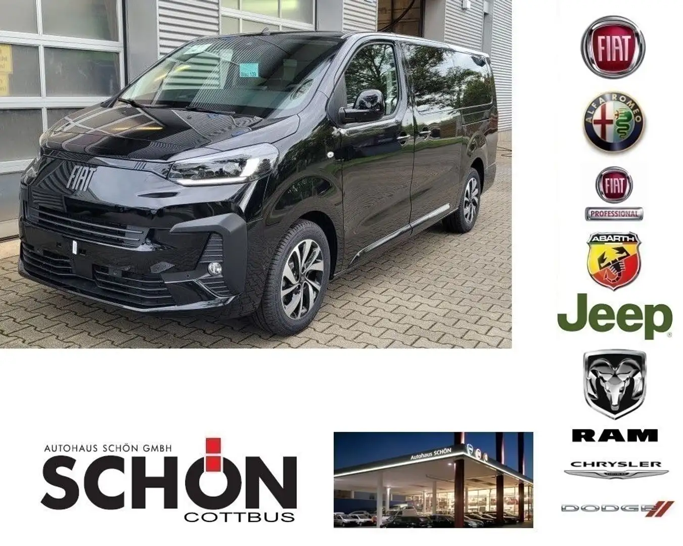 Fiat Ulysse Basis L3 2.0L Diesel 180 PS AT - 8-Sitzer Schwarz - 1