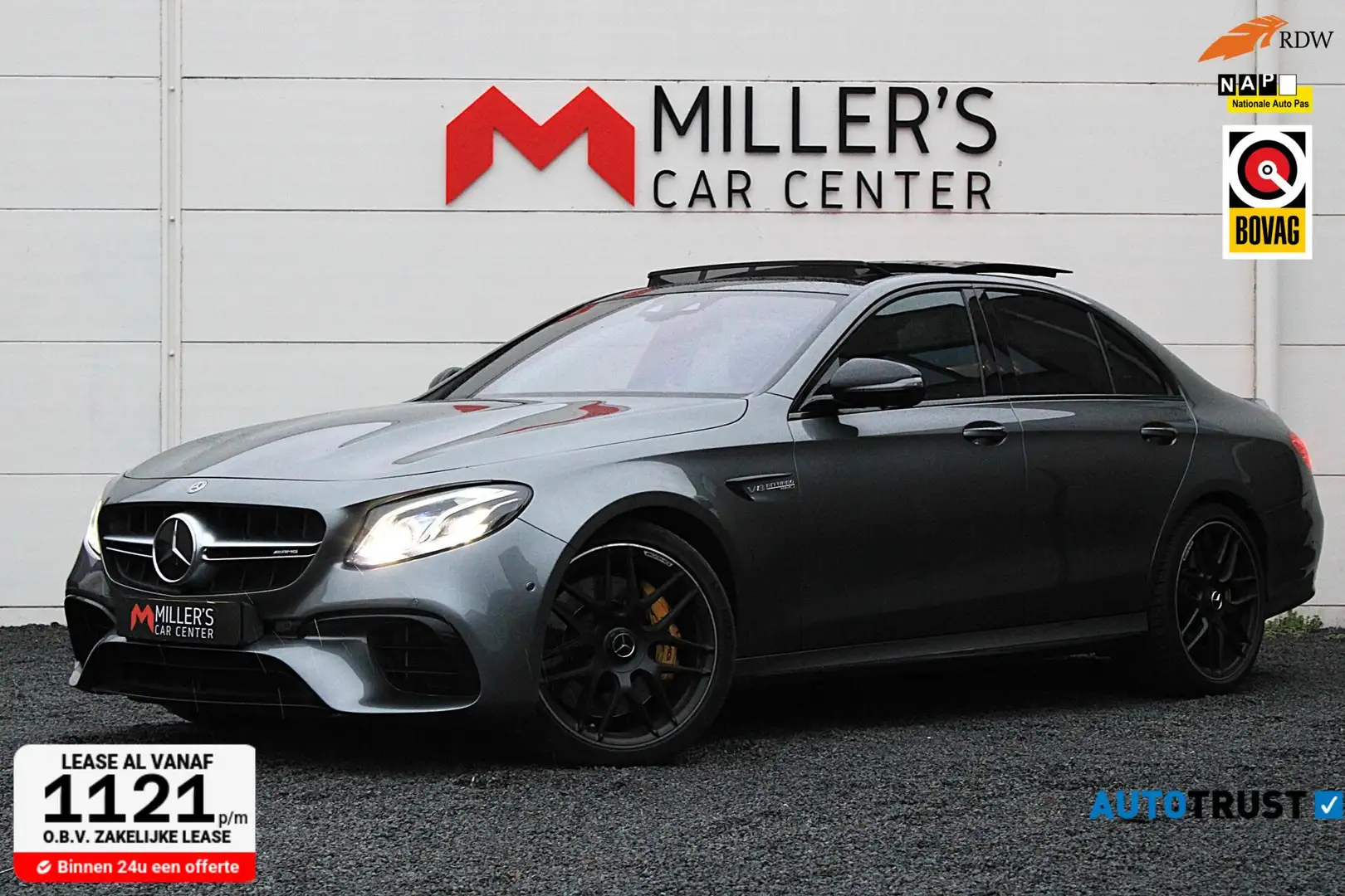 Mercedes-Benz E 63 AMG S 4MATIC Premium Plus BOMVOL HUD Grijs - 1