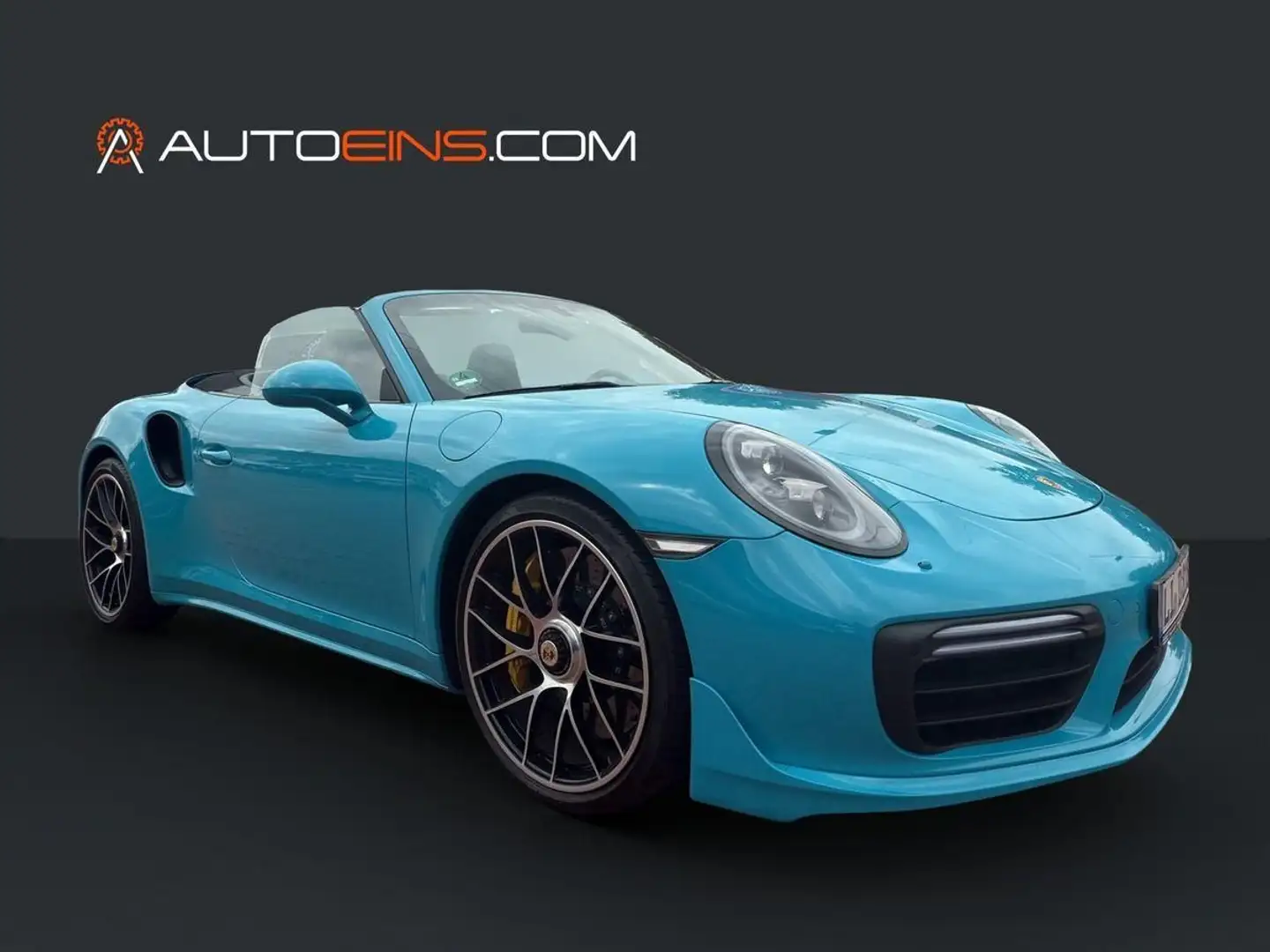 Porsche 991 911 Turbo S Cabriolet Techart*Lift*Burmester*ACC Blau - 1