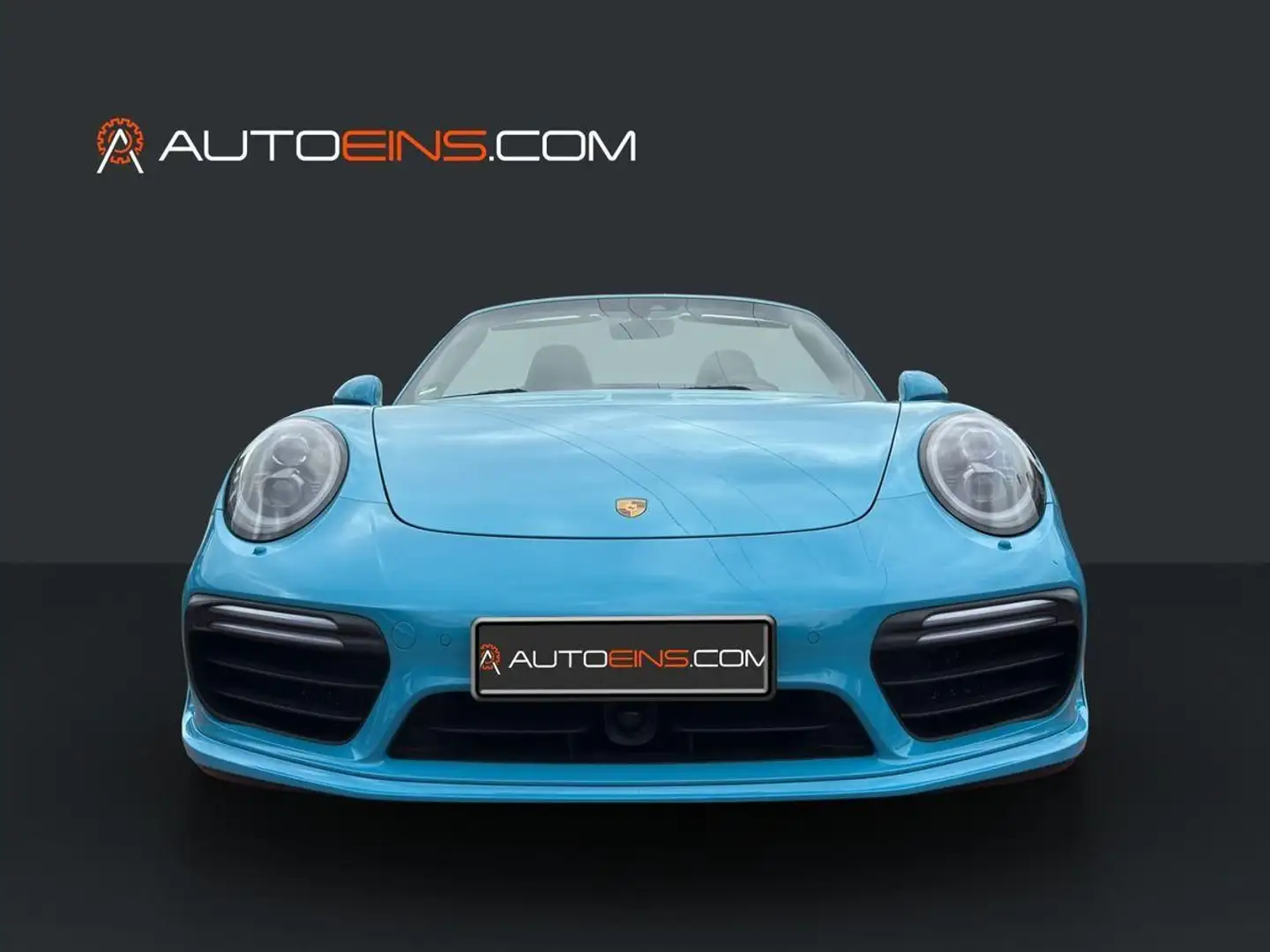Porsche 991 911 Turbo S Cabriolet Techart*Lift*Burmester*ACC Blau - 2