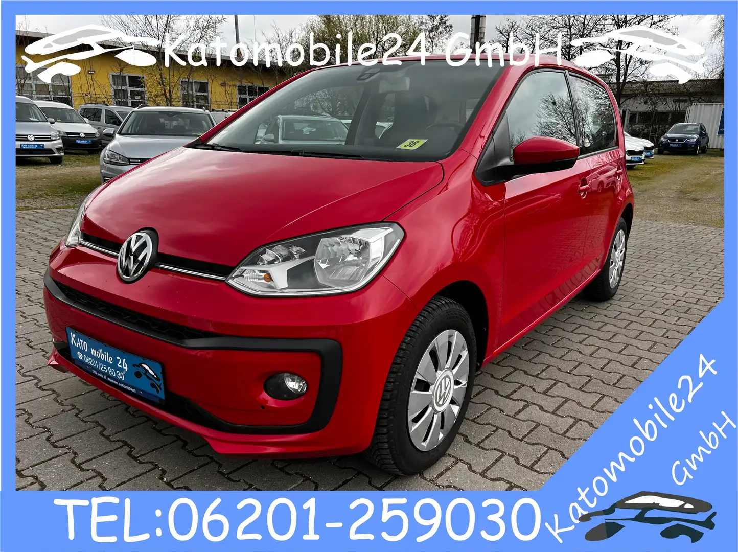 Volkswagen up! move up! BMT EcoFuel CNG Erdgas SHZ drive pack + Red - 1