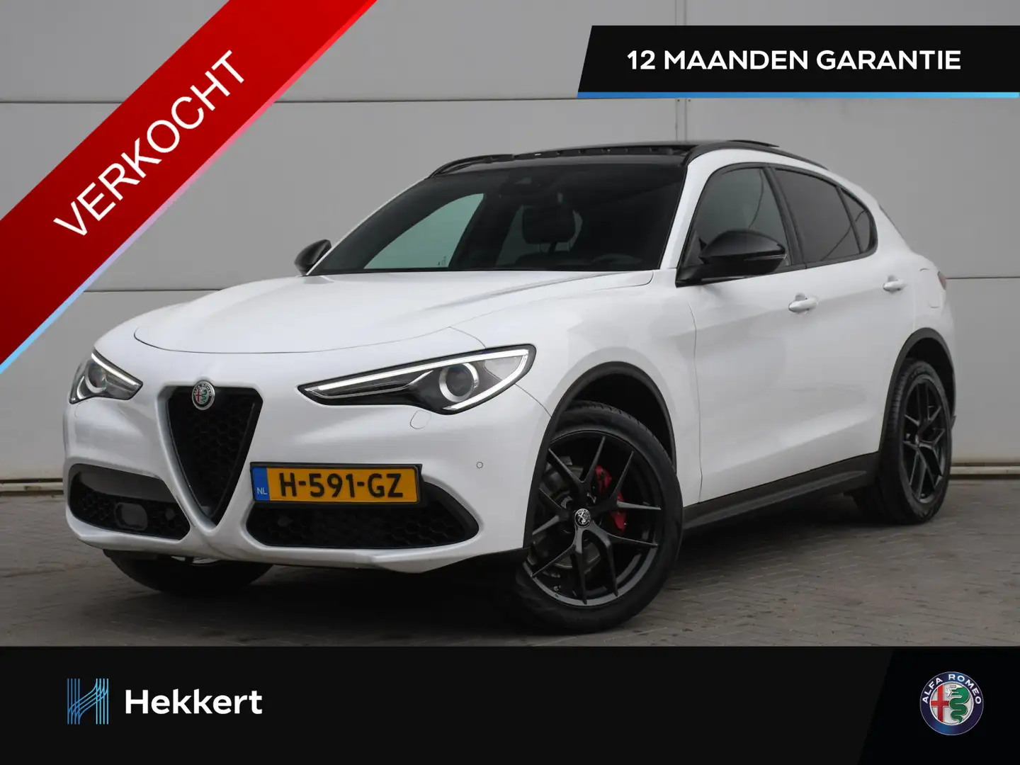 Alfa Romeo Stelvio Super 2.0 Turbo 280pk AWD Automaat SCHUIF-DAK | LE Blanco - 1