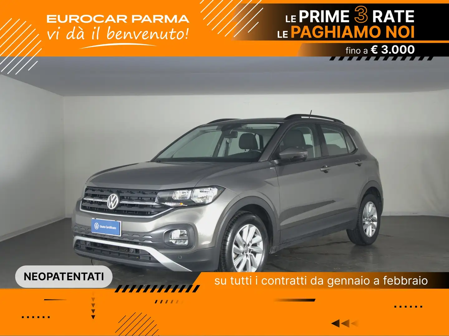 Volkswagen T-Cross 1.0 tsi style 95cv Gris - 1