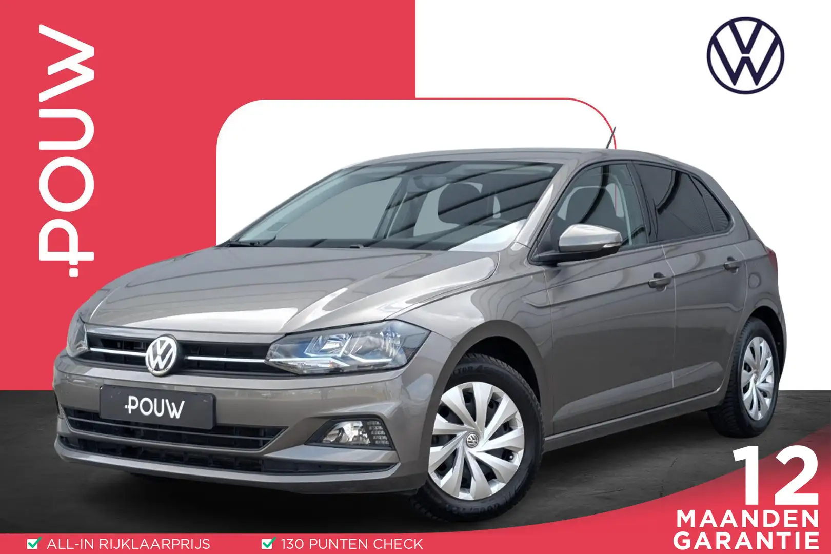 Volkswagen Polo 1.0 TSI 95pk Comfortline | Navigatie | Adaptive Cr Grijs - 1