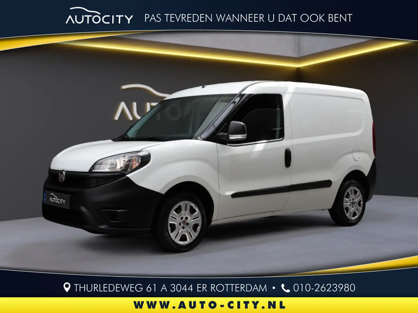 Fiat Doblo Cargo 1.3 MJ L1H1 Actual Airco l Schuifdeur Weiß - 1