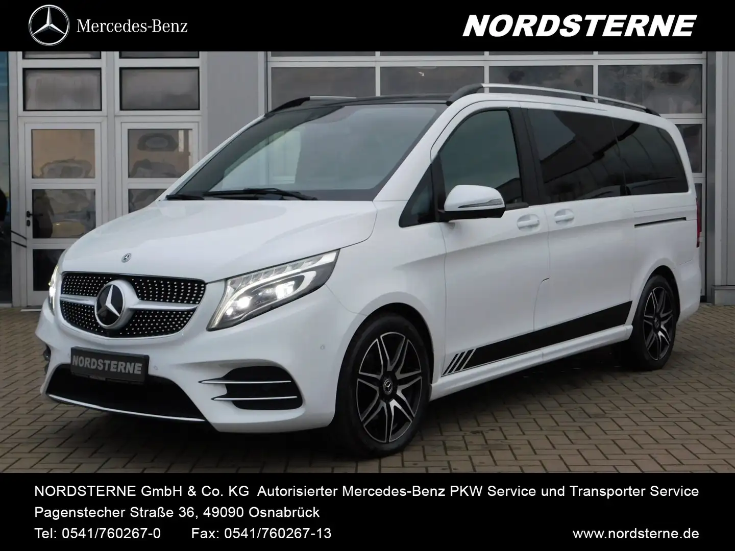 Mercedes-Benz V 300 V 300 d AMG Kühlbox Distronic 7Sitzer Leder  Navi Blanco - 1