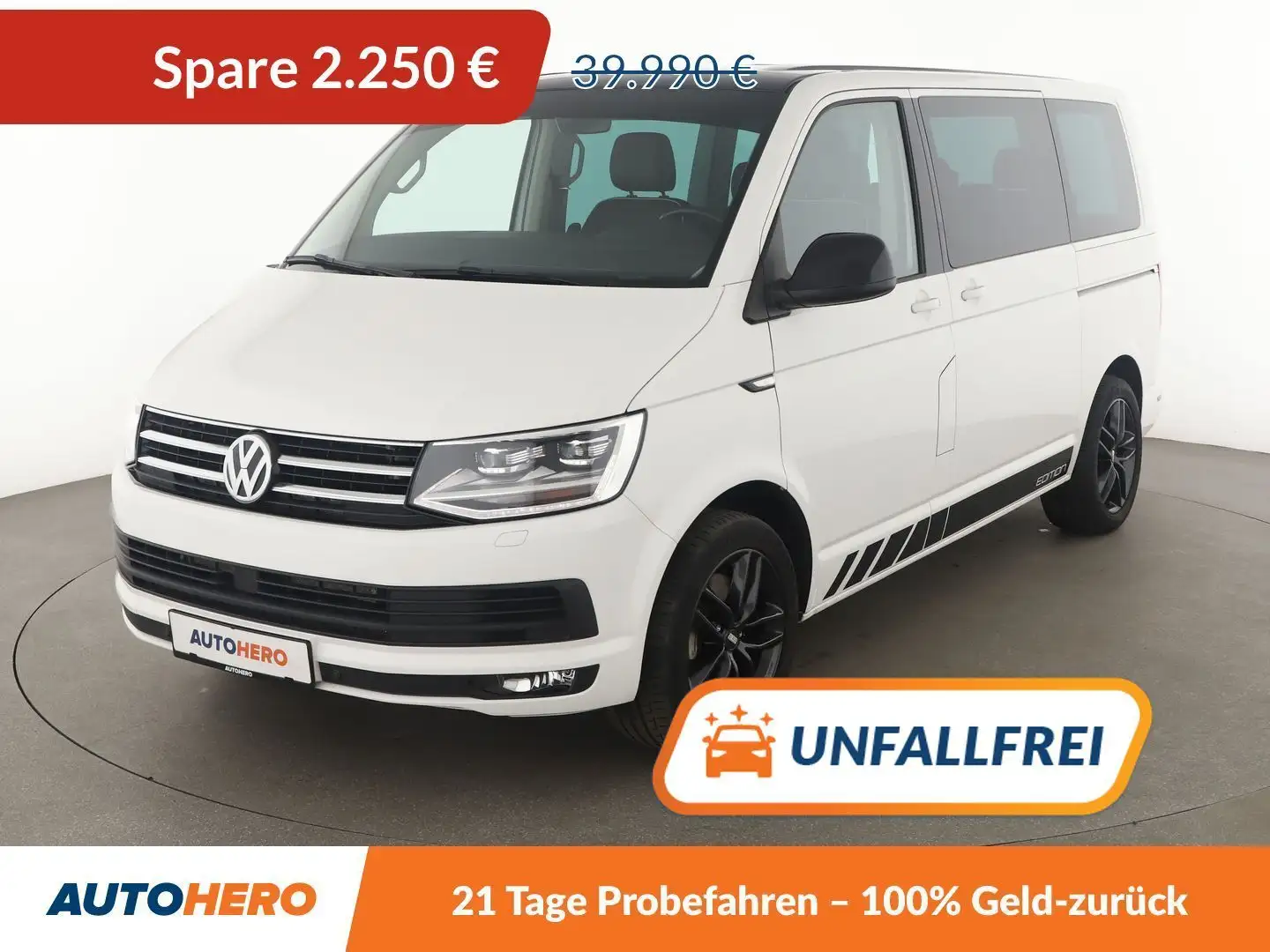 Volkswagen T6 Multivan 2.0 TDI Edition Aut.*NAVI*LED*ACC*CAM*PDC*SHZ* Weiß - 1