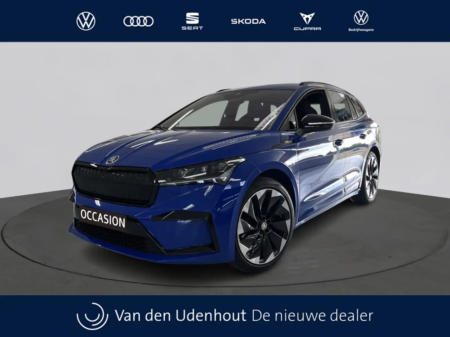 Skoda Enyaq iV 60 Sportline Blauw - 1