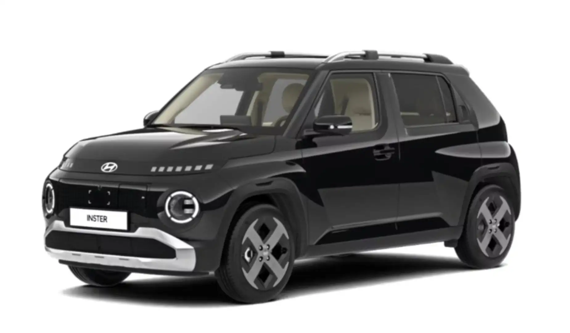 Hyundai Inster Smart Line 49kWh inkl. Sitz-Paket und Wärmepumpe Schwarz - 1
