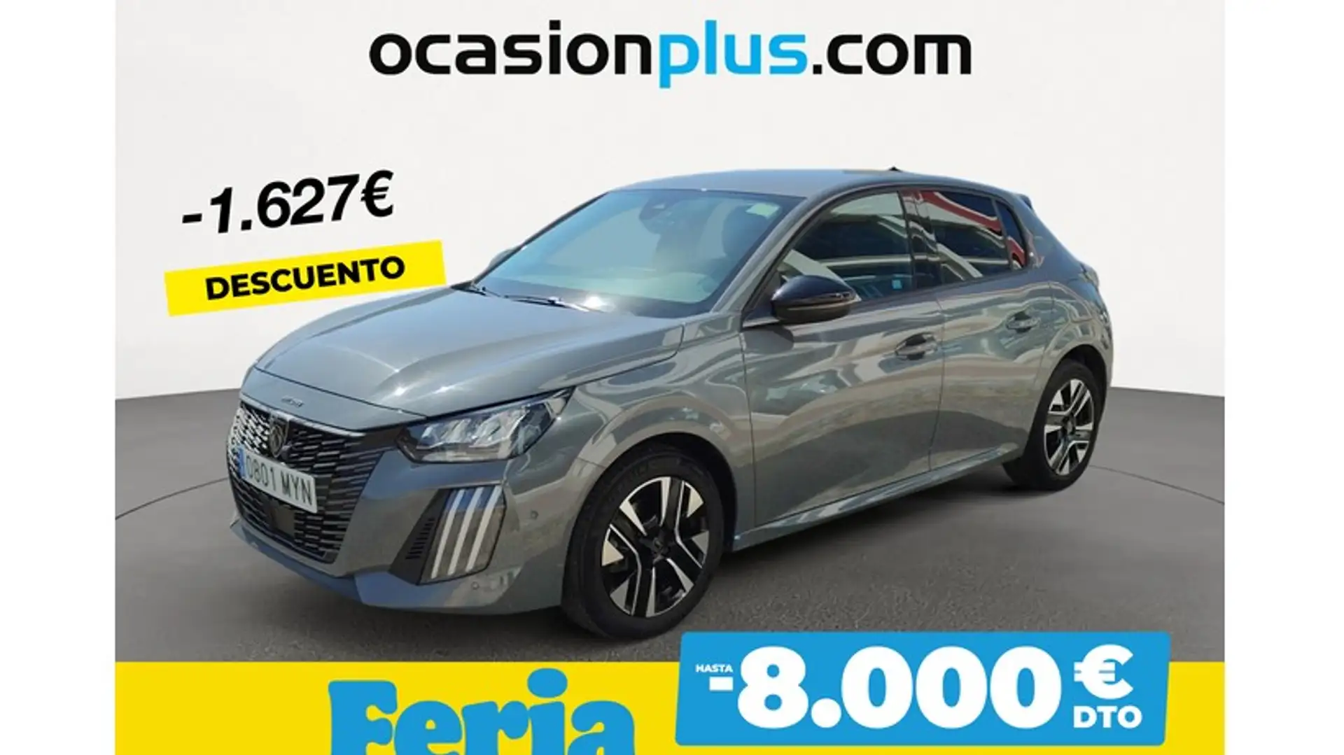 Peugeot 208 1.2 Puretech S&S Allure 100 Gris - 1