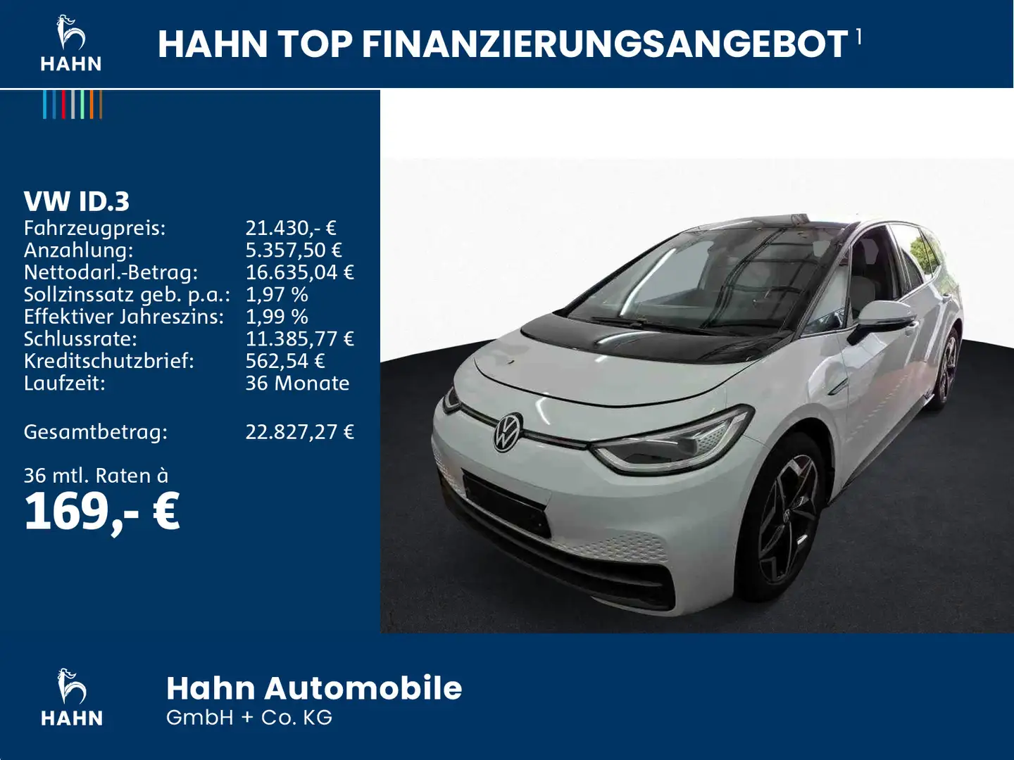 Volkswagen ID.3 Pro Performance Business Matrix Cam SHZ Weiß - 2