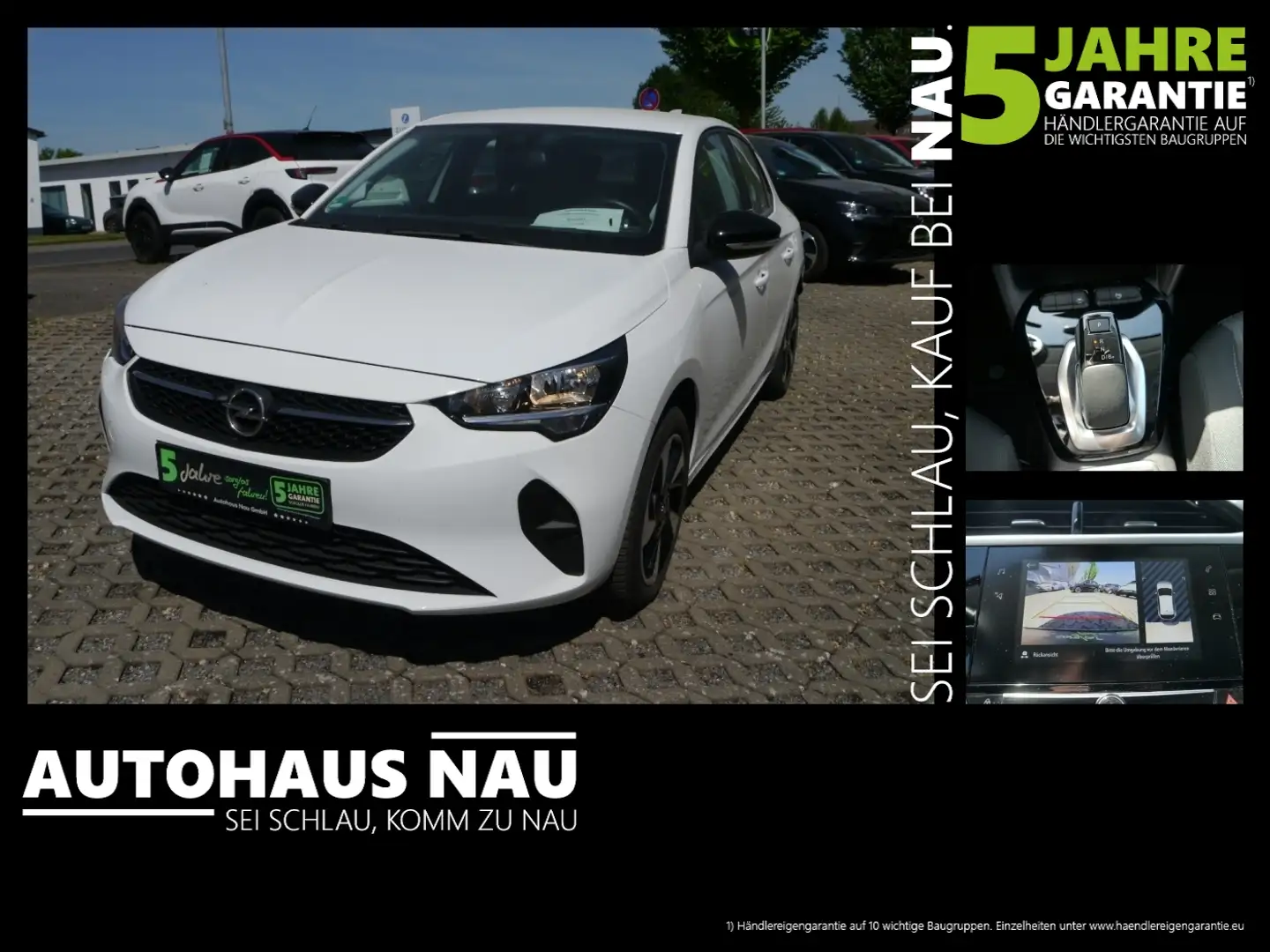 Opel Corsa F e Edition KAM KlimaA LM PDC SpurH Blanc - 1