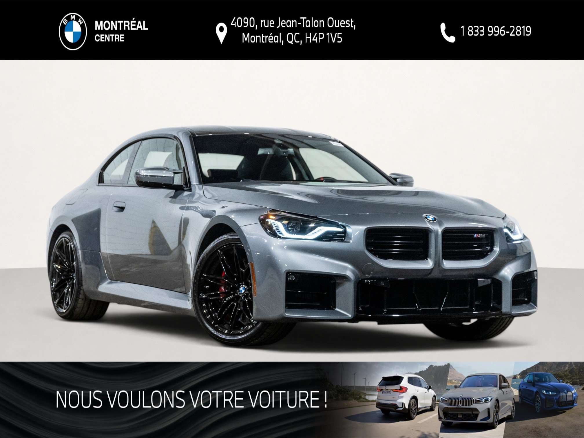 2025 BMW M2 | Manuelle | Premium | Toit en carbone M | Freins