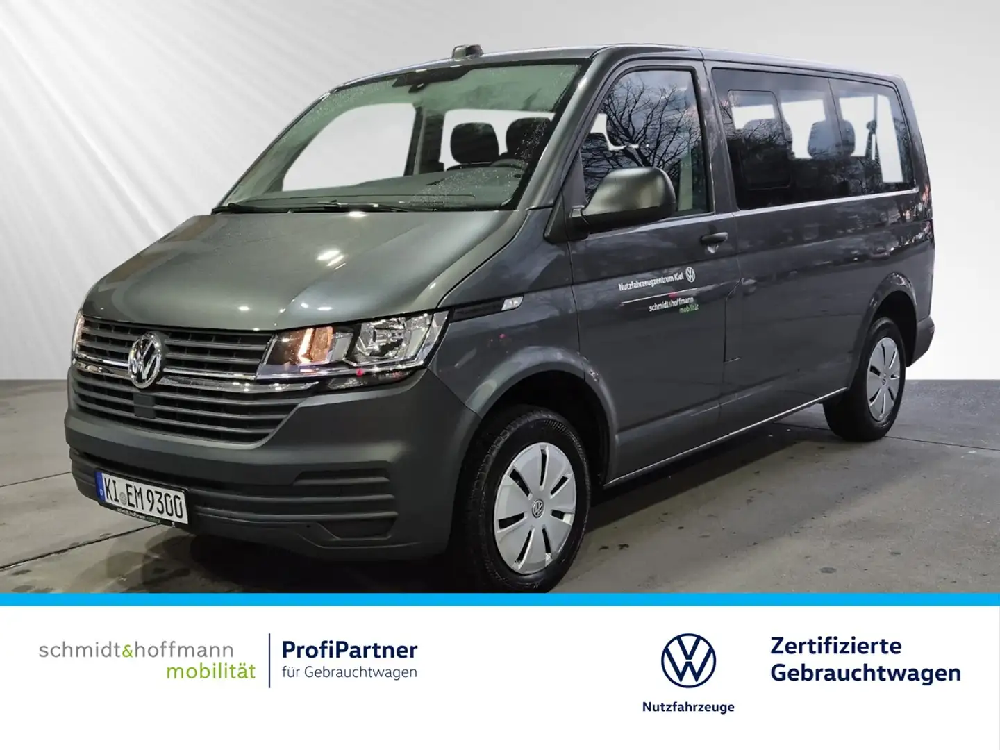 Volkswagen T6.1 Transporter Kombi KR 2.0 TDI AHK+PDC+HHC Klima Einparkhilfe Grau - 1