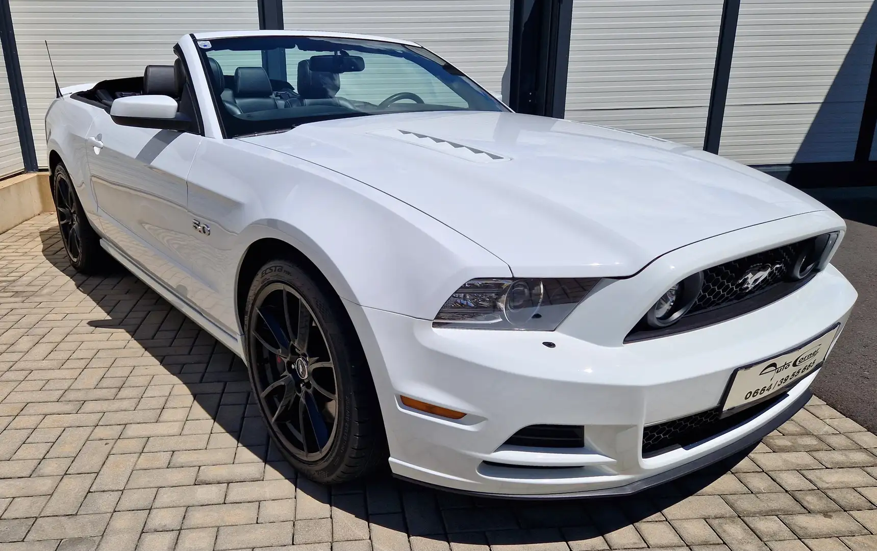 Ford Mustang GT 5.0 V8 Cabrio, 1.Besitz, MwSt., Top Zustand !!! Weiß - 1