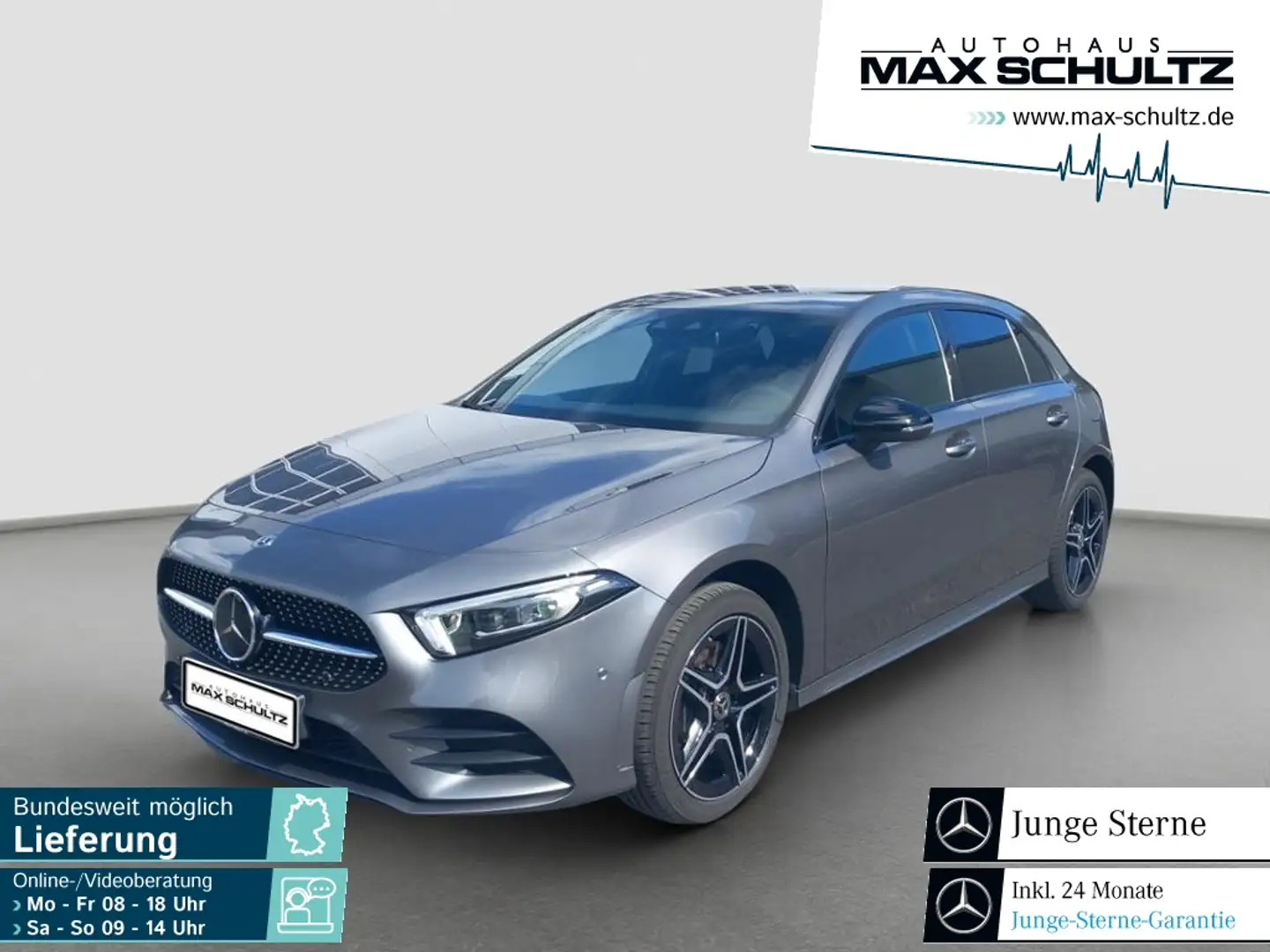 Mercedes-Benz A 250 e Kompaktlimousine AMG Line*Night Pake Gris - 1