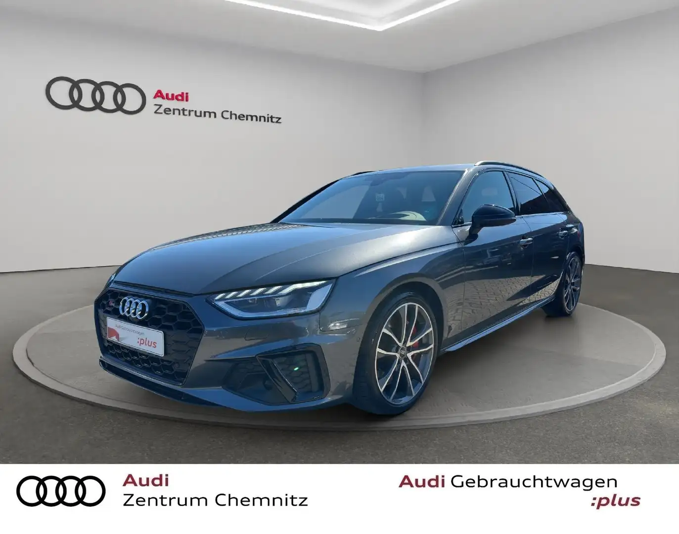 Audi S4 Avant TDI tiptr. qu. AHZV+STHZG+HEAD+B&O+PANO Gris - 1