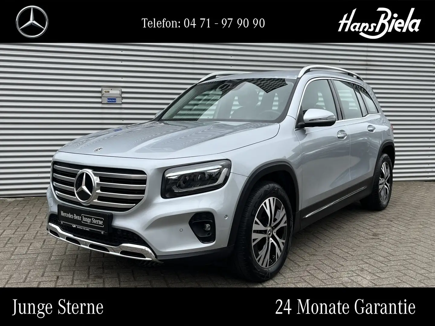 Mercedes-Benz GLB 200 GLB 200 Progressive Ad+/7Si/Dis/AHK/Standh/Kam SH Silver - 1