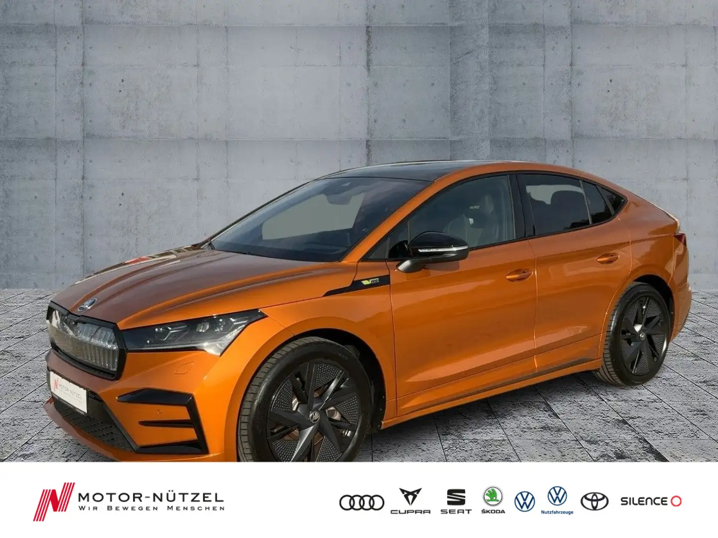 Skoda Enyaq Coupé RS 4x4 SUITE MATRIX+NAV+PANO+ACC+HuD Orange - 1