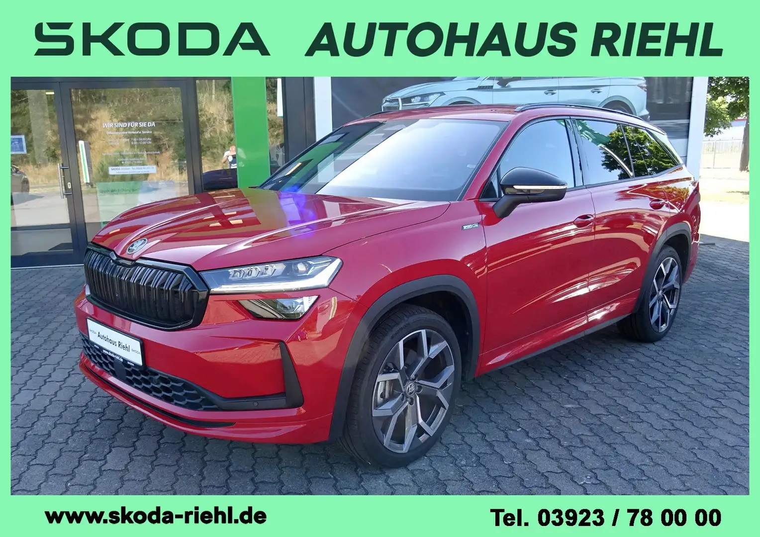 Skoda Kodiaq 2.0 TDI 142kW 4x4 Sportline*Travelass*CANTON*AHZ* Czerwony - 1