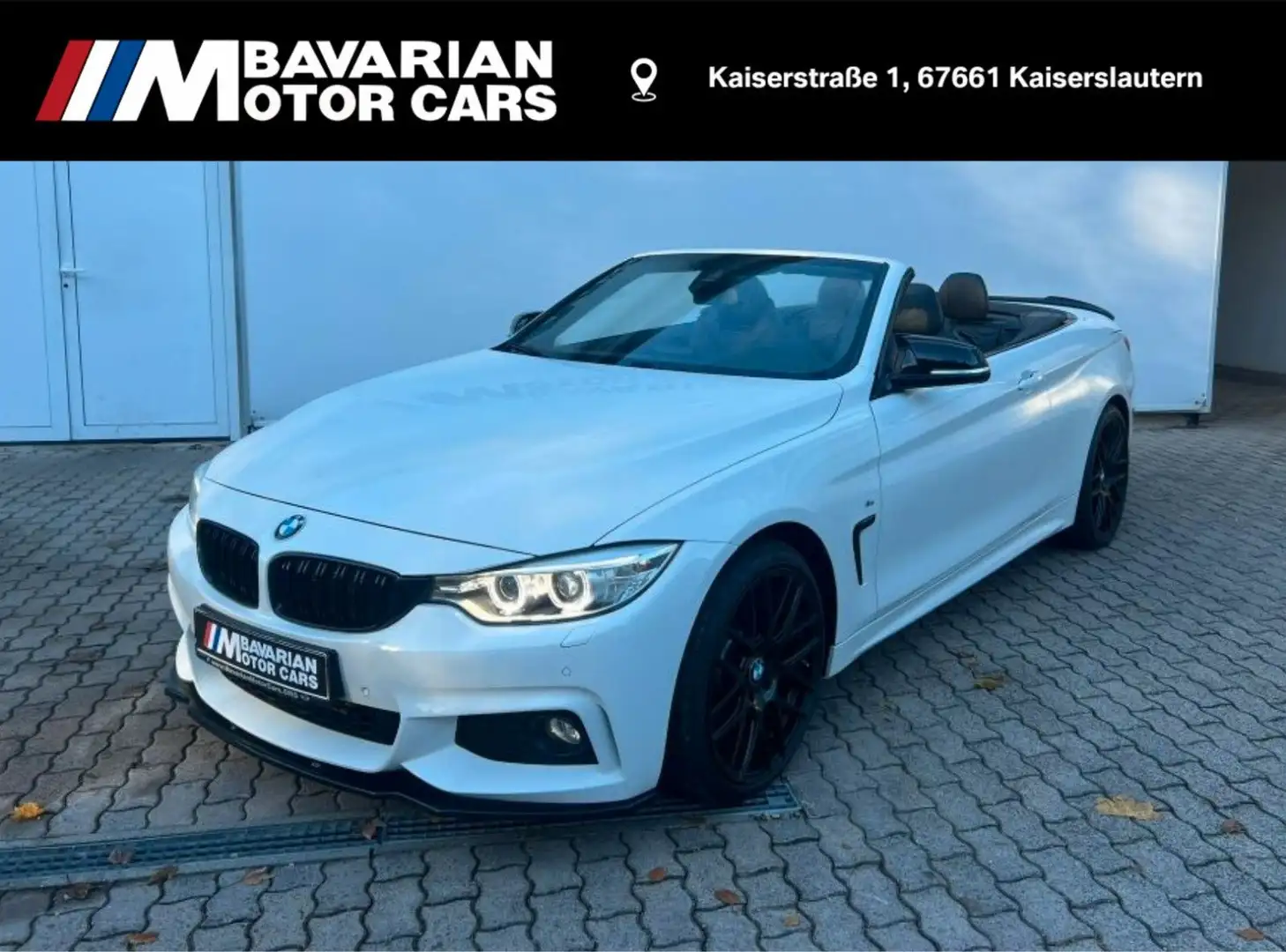 BMW 435 Baureihe 4 Cabrio 435 i Blanc - 1