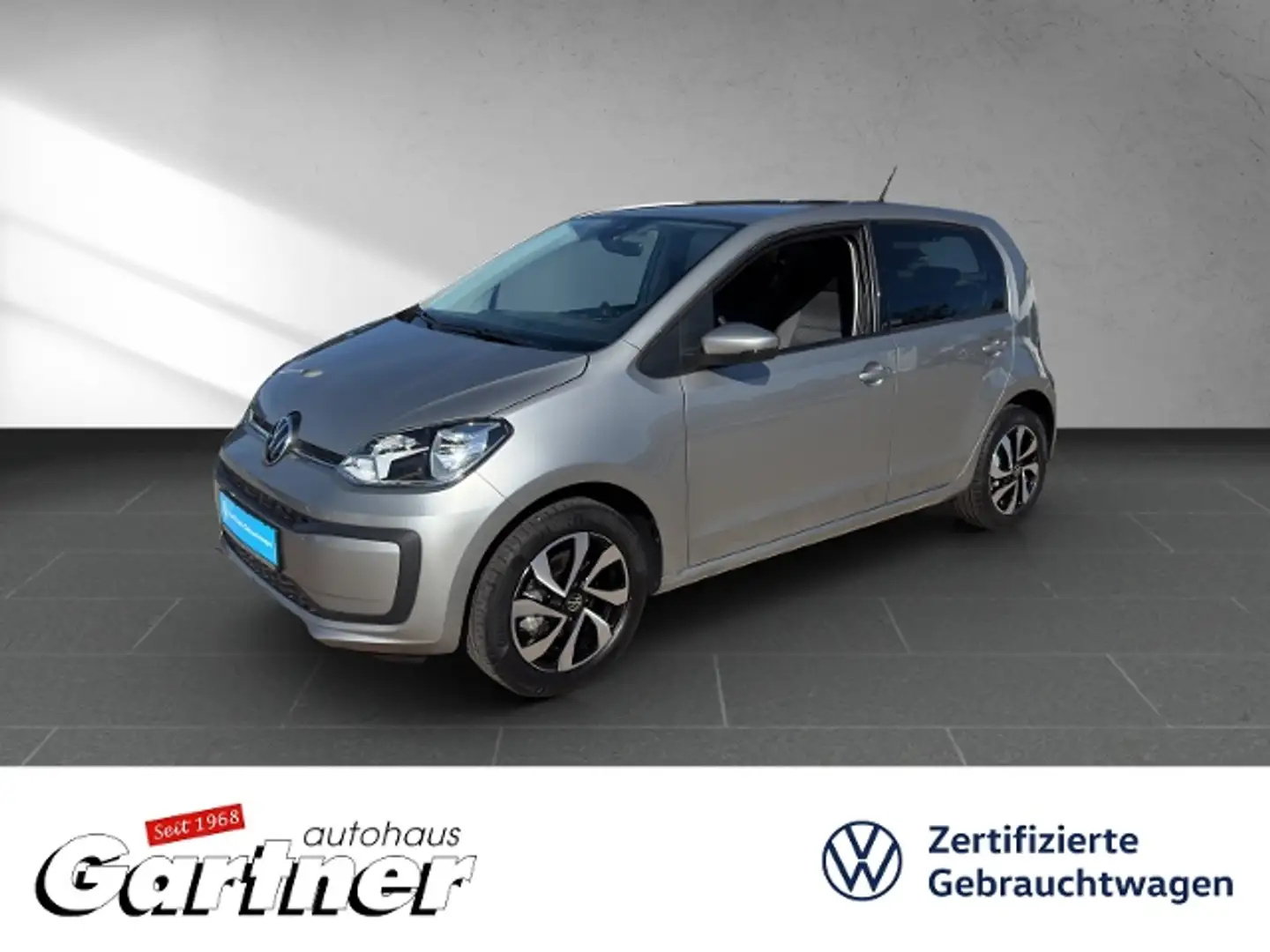 Volkswagen up! ACTIVE 1.0 CNG KLIMA DAB PDC REAR VIEW 5-GANG ALU Silber - 1
