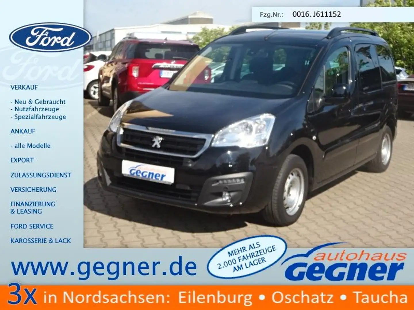Peugeot Partner 110PS Allure Kamera SHZ Schwarz - 1