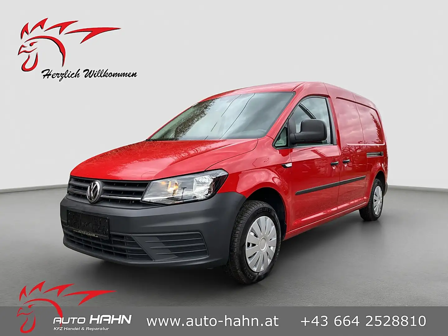 Volkswagen Caddy Maxi Kasten 2,0 TDI DSG  2xSchiebetür/Navi/1.B/... Rot - 1
