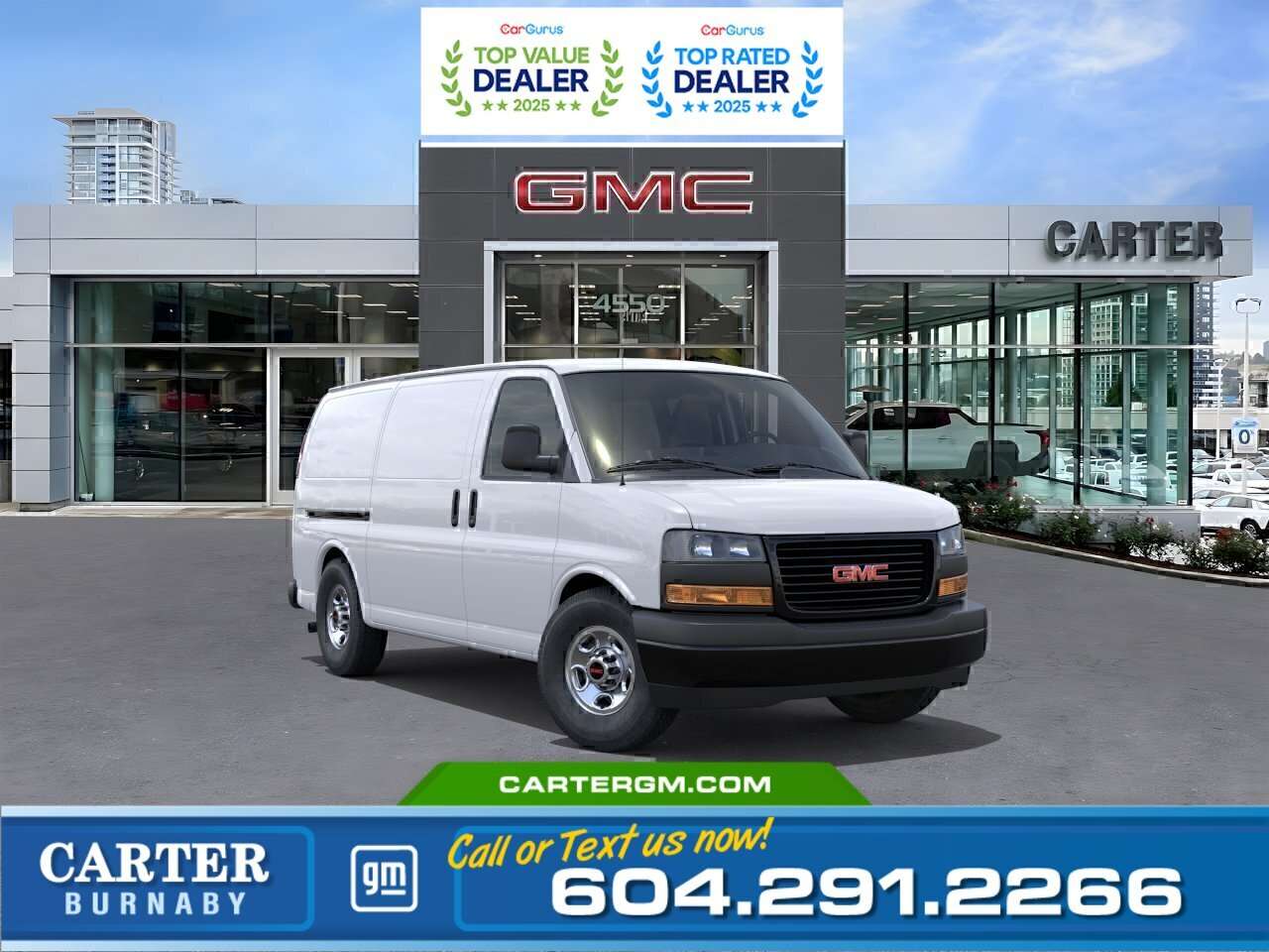 White 2026 GMC Savana Cargo Van Rear-Wheel Drive Automatic