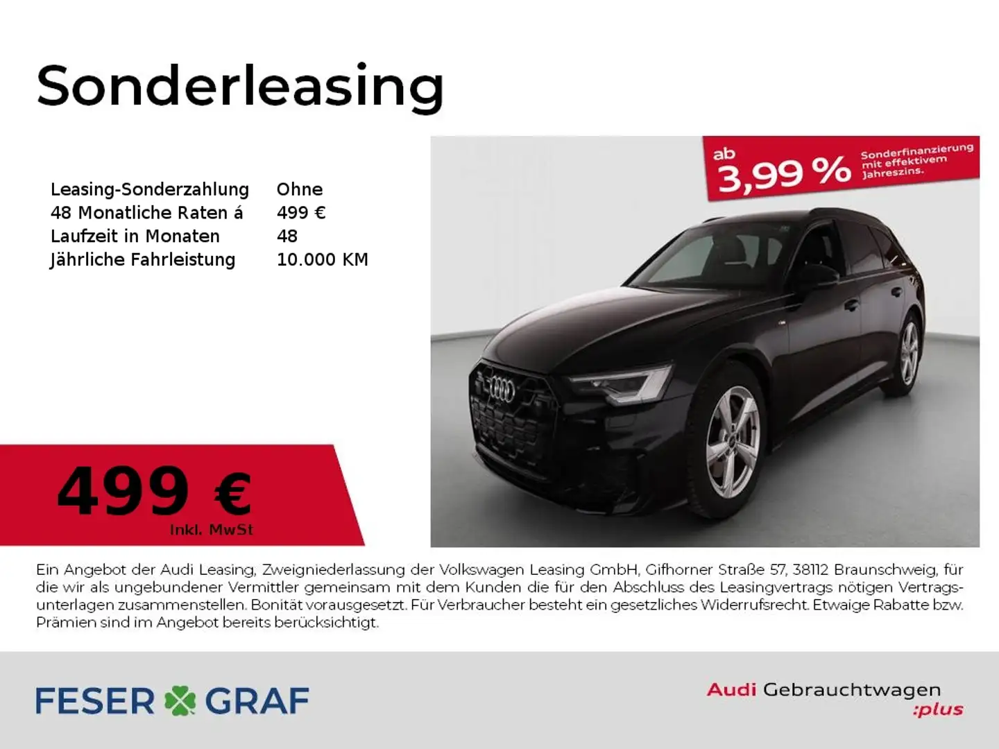 Audi A6 Avant 50TDI S line/Matrix/Kamera/AHK/ACC/Alcantara Schwarz - 1