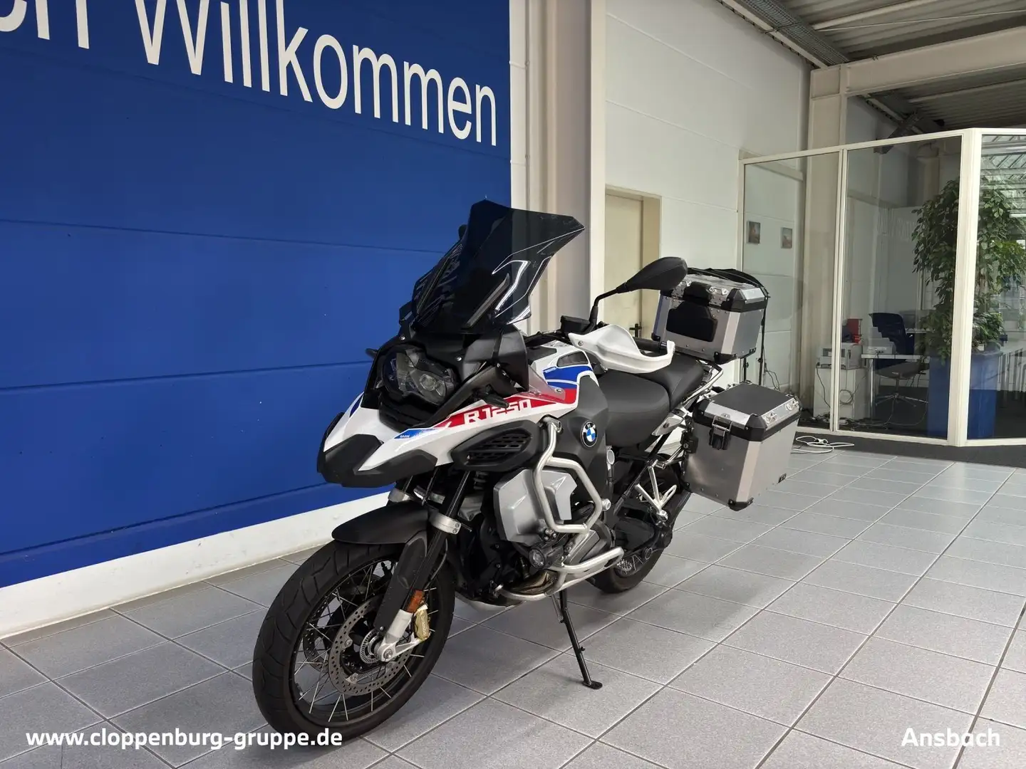 BMW R 1250 GS LED+E-10+ZV+scheckh.+Servo+ESP+ABS+BC Blau - 1