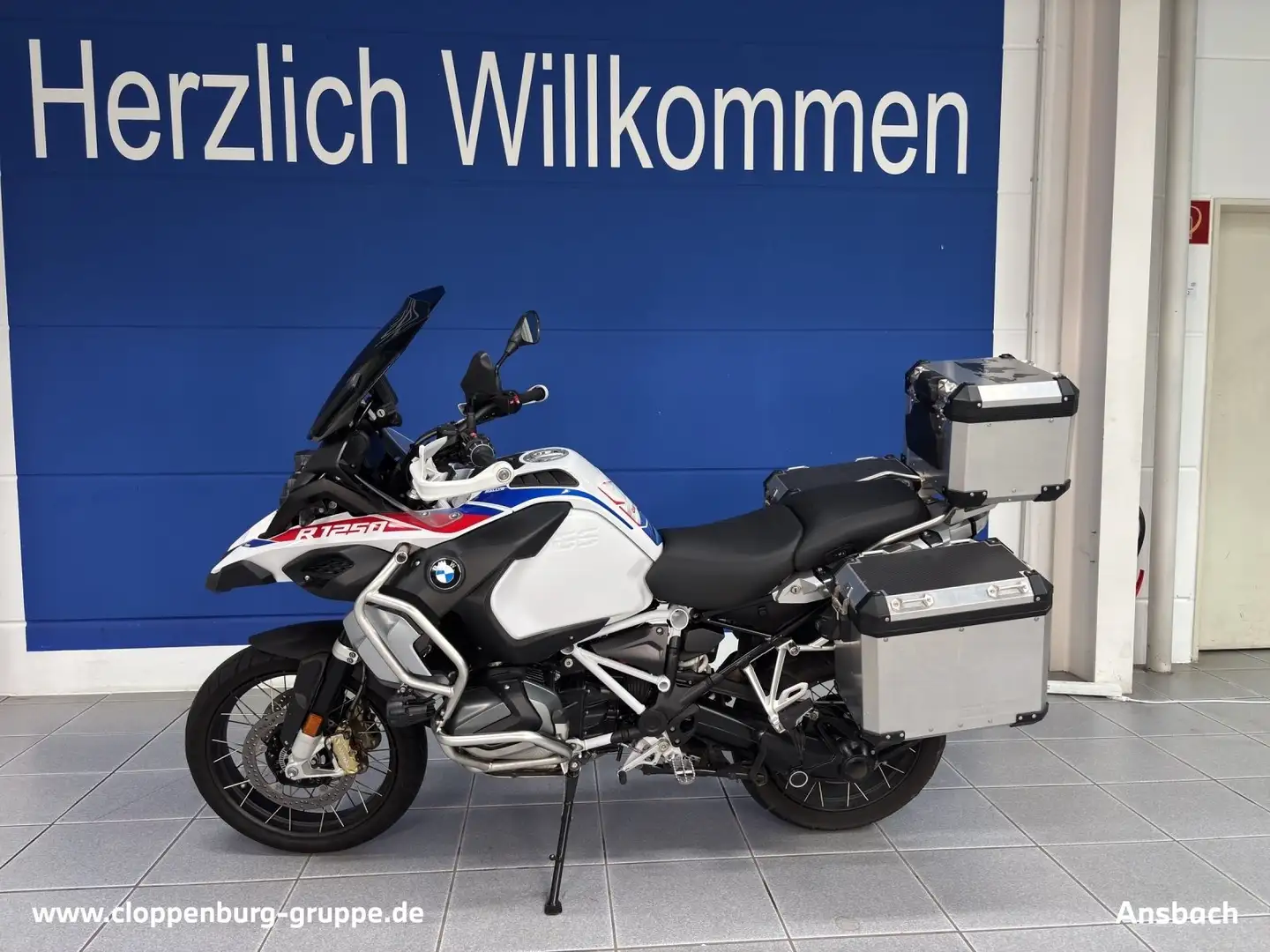 BMW R 1250 GS LED+E-10+ZV+scheckh.+Servo+ESP+ABS+BC Blau - 2