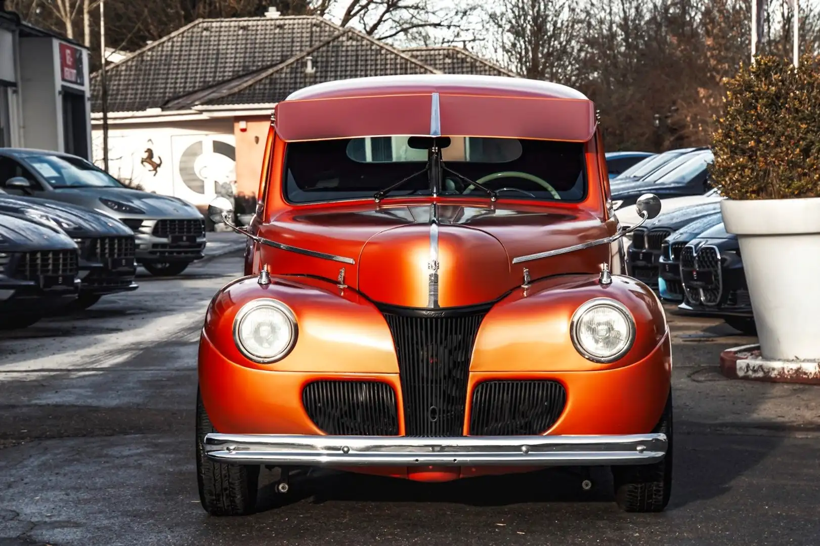 Ford Deluxe Eight Business Coupé 1941 Hotrod,H-Kennze Orange - 2