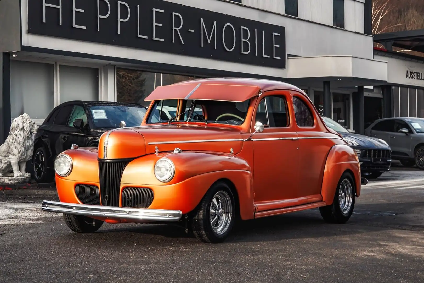 Ford Deluxe Eight Business Coupé 1941 Hotrod,H-Kennze Orange - 1