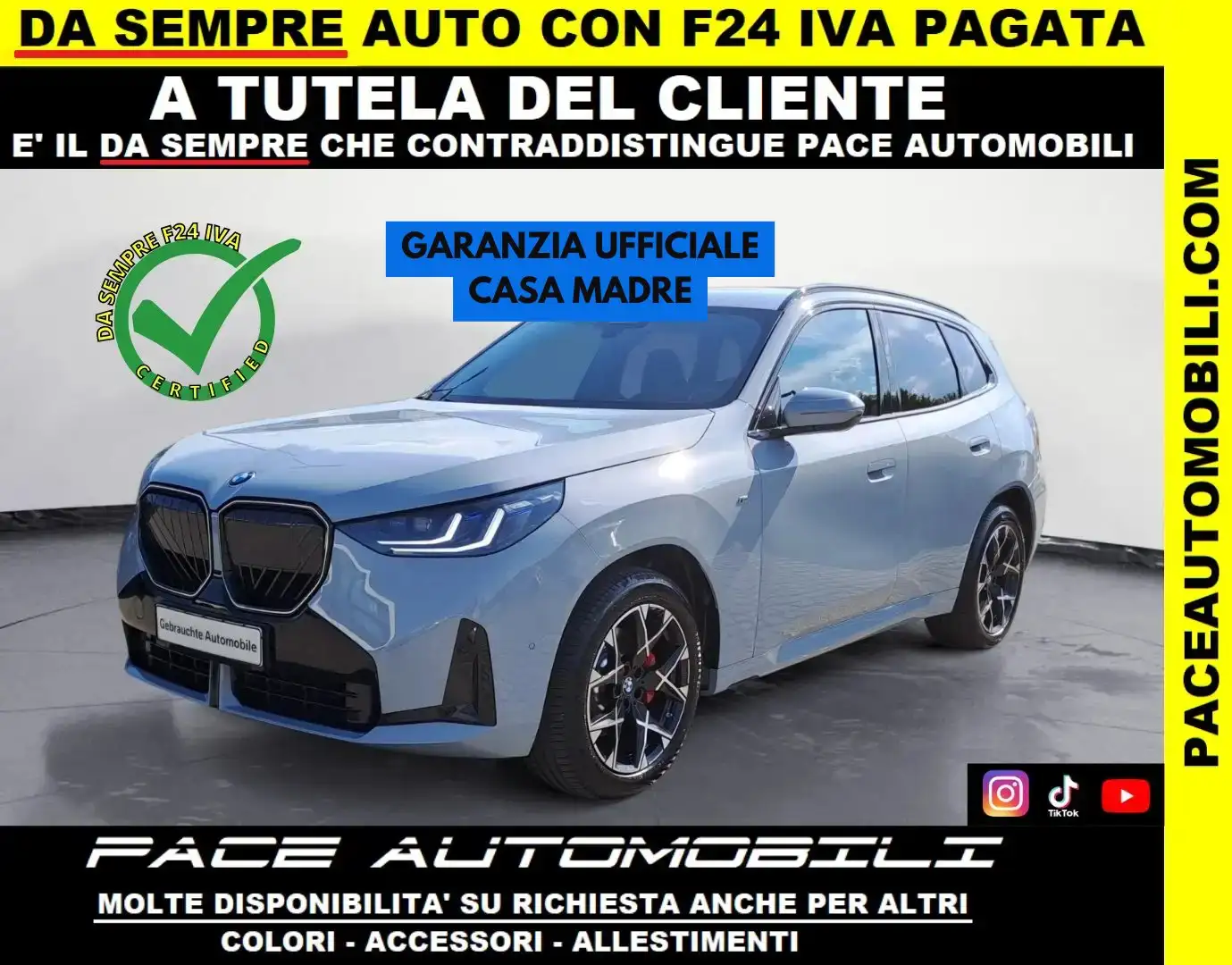 BMW X3 20i XDRIVE M-SPORT MSPORT BLACK PACK FRENI M H/K Grigio - 1
