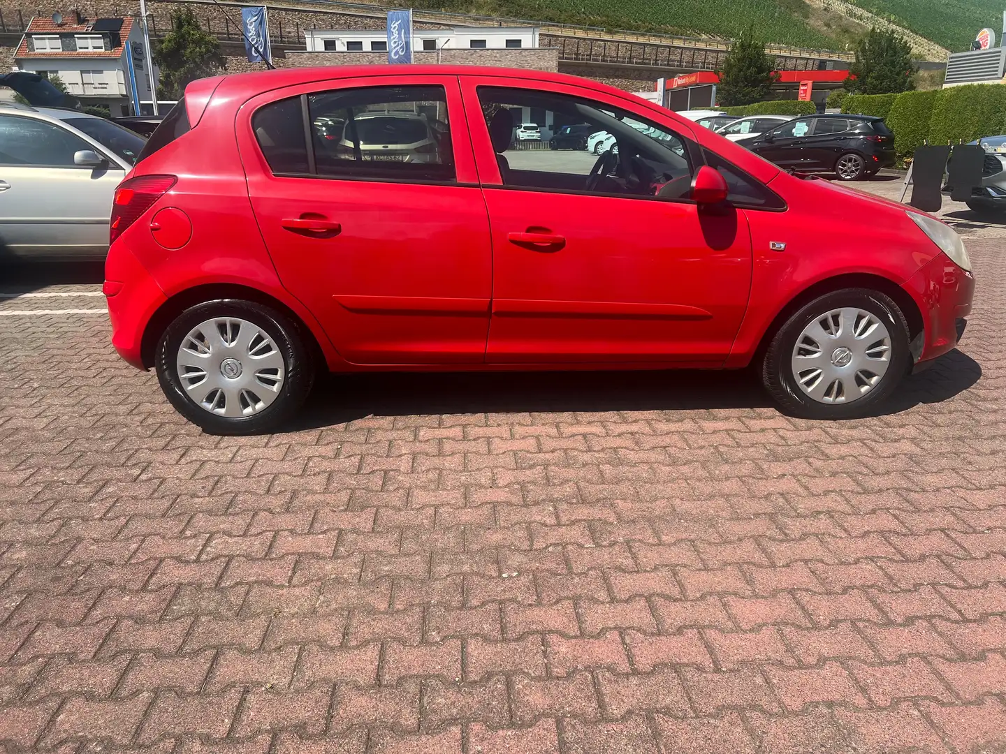 Opel Corsa 1.0 12V Edition-Klima-TÜV NEU Rot - 2