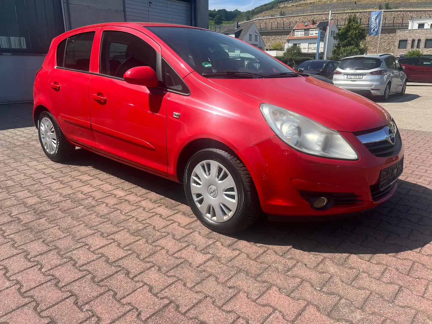 Opel Corsa 1.0 12V Edition-Klima-TÜV NEU Rot - 1