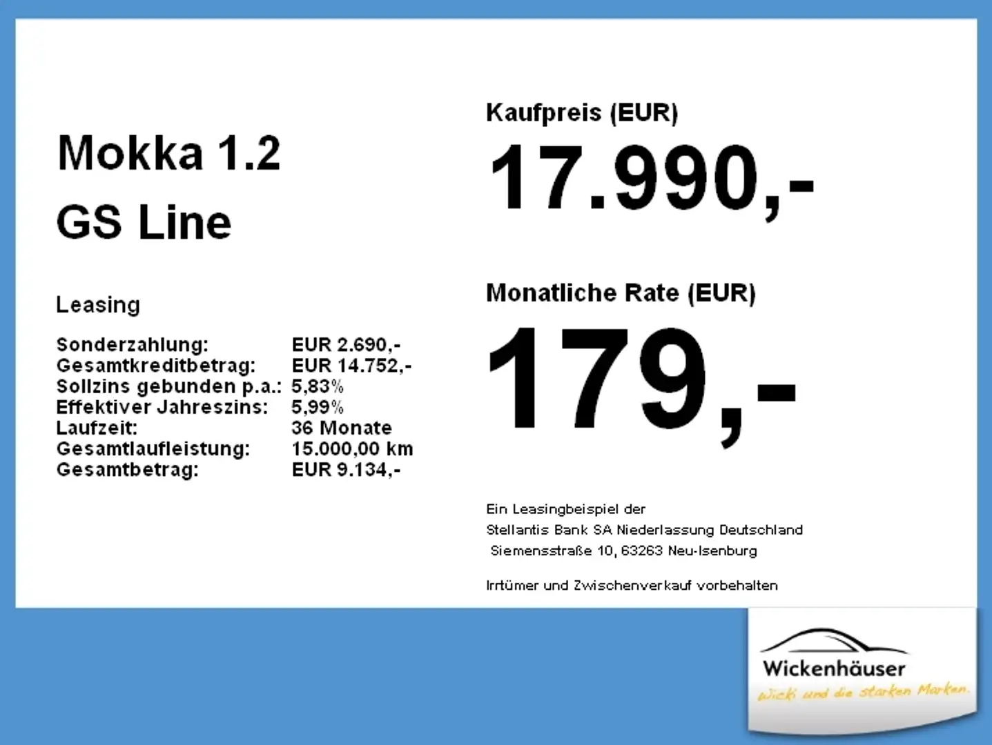 Opel Mokka 1.2 GS Line LED+SHZ+Winterp.+Kam.+LM Noir - 1