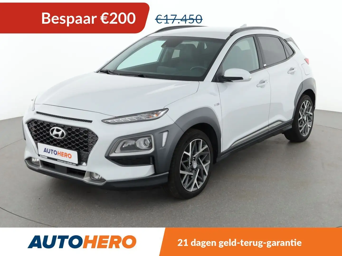 Hyundai KONA 1.6 Hybrid Premium 2WD Blanc - 1