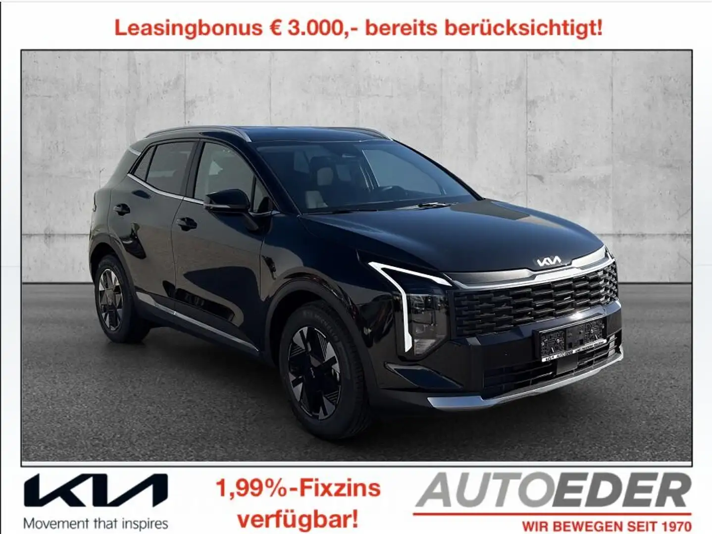Kia Sportage 1,6 TGDI Silber DCT Schwarz - 1