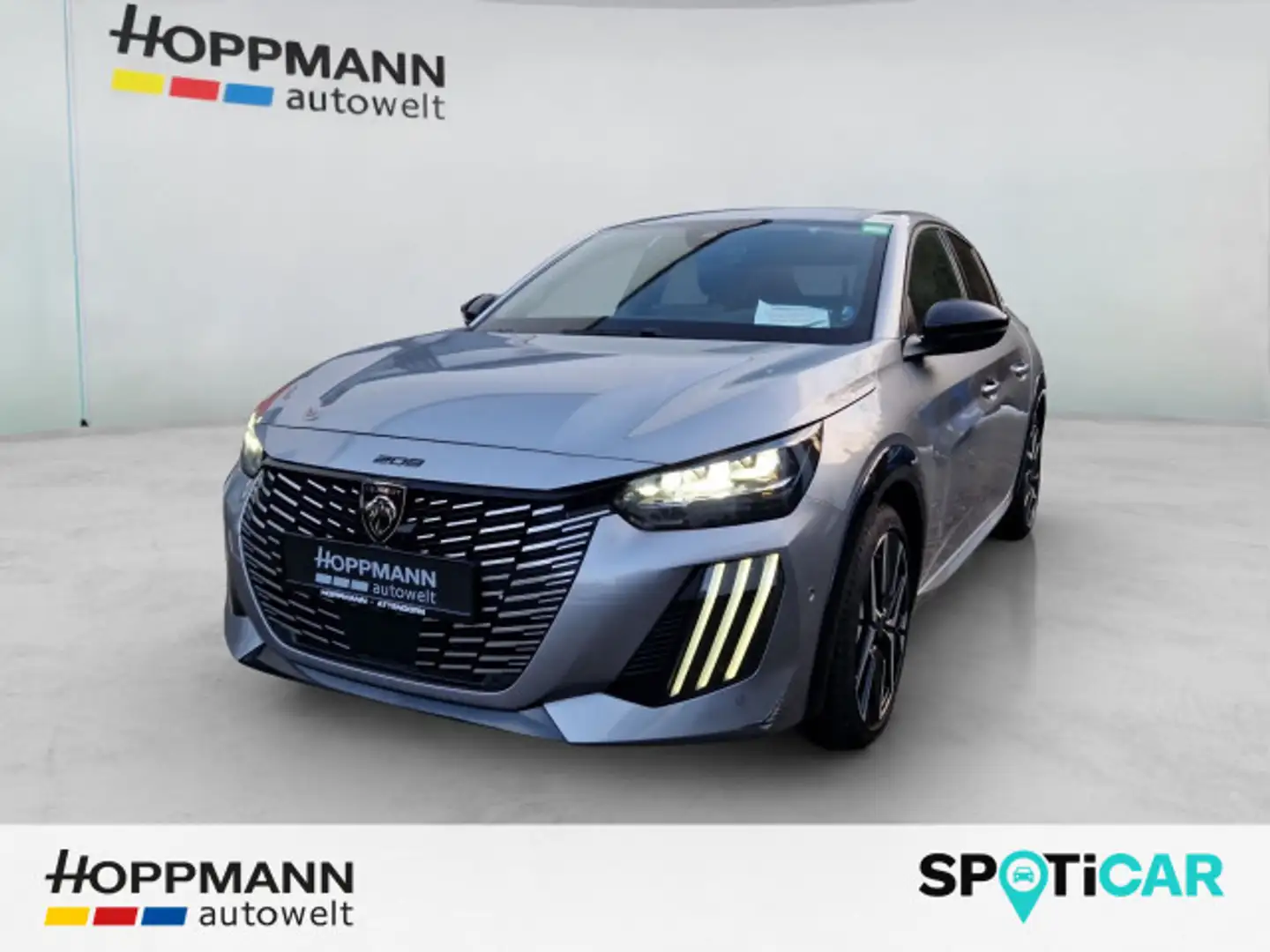 Peugeot 208 GT 1.2T Hybrid*360°*KLIMAAUT*ACC*KEYLESS* Gris - 1