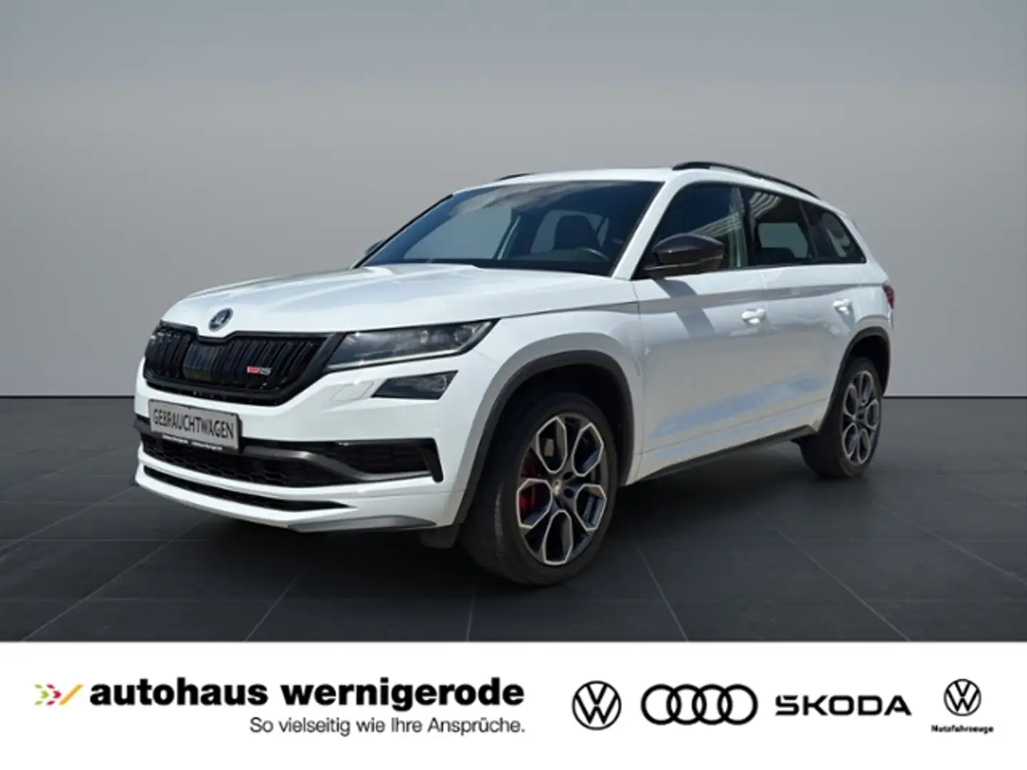 Skoda Kodiaq RS 2.0TDI DSG 4x4 *VC*LED*CANTON* Wit - 1