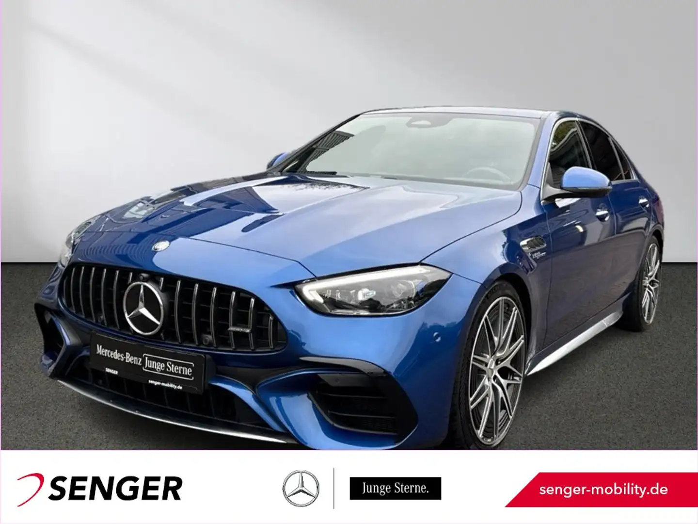 Mercedes-Benz C 63 AMG 4M S E-Performance Premium Drivers-Pack Bleu - 1