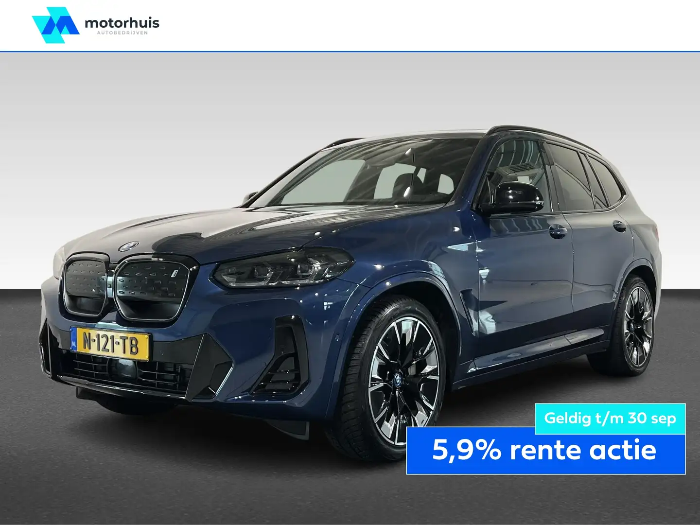 BMW iX3 (g08) High Executive 80kWh 286pk Automaat M-Sport Blau - 1