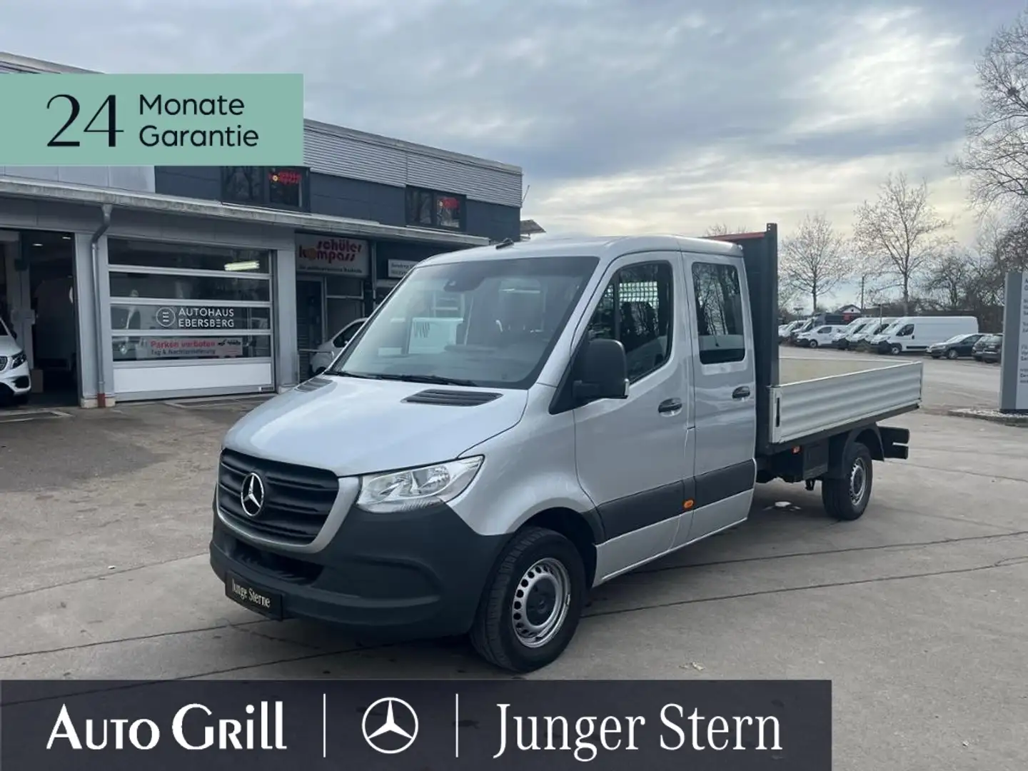Mercedes-Benz Sprinter 317 DOKA Pritsche L2 AHK Navi Klima 7S Silber - 2