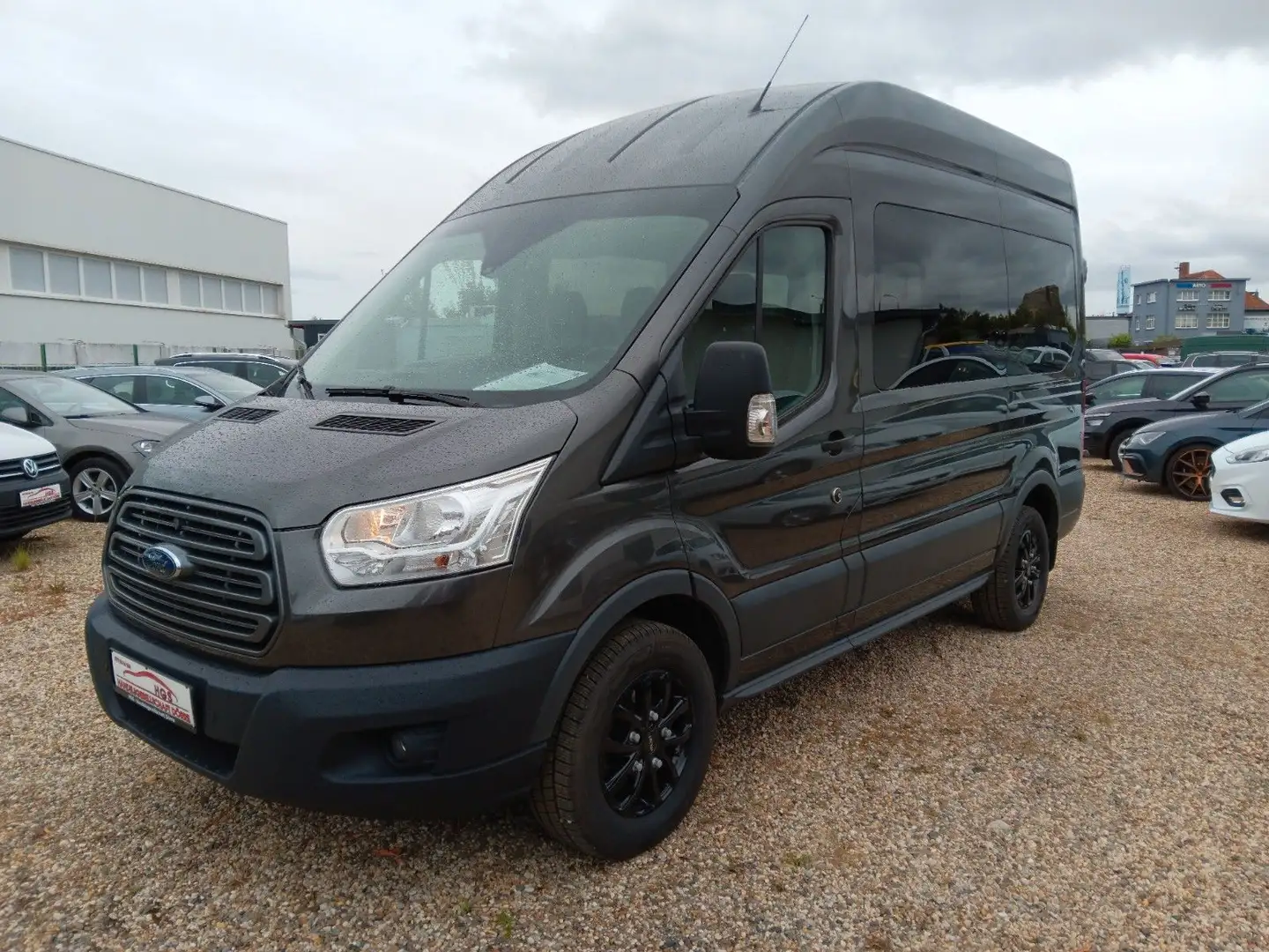 Ford Transit Kombi 350 L2H3 Trend 9-Sitze AHZV Klima Grau - 1