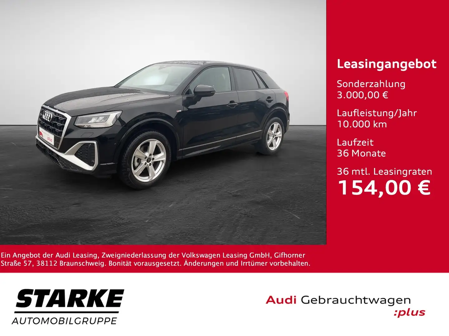 Audi Q2 30 TFSI S line Negro - 1