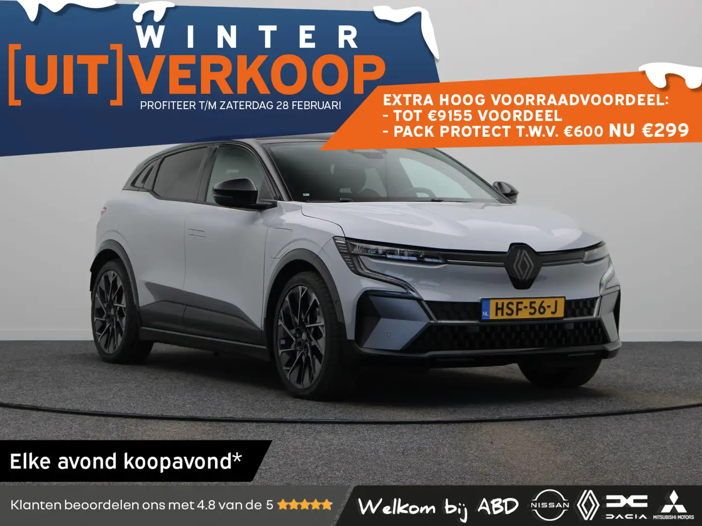 Renault Megane E-Tech comfort range esprit alpine 60 kWh | Warmtepomp | Gris - 1