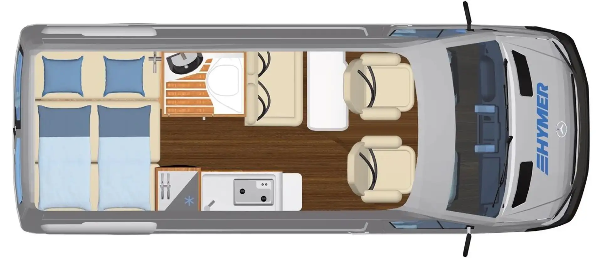 Hymer/Eriba FREE S BLUE EVO. 600 FREISTAAT RENT*AB WINTER* - 2